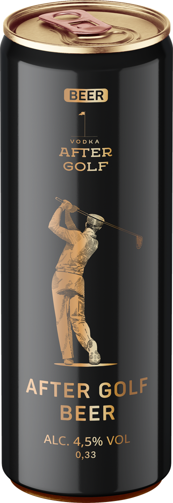 Beer After Golf - czarna puszka, piwo 4,5% alkoholu, 0,33 l