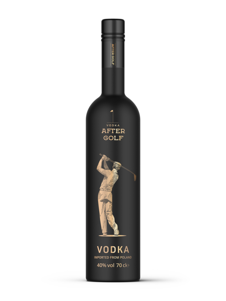 Vodka After Golf Bezglutenowa - butelka czarna, Made in Poland